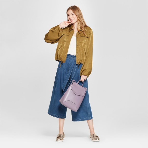 a new day Jackets & Blazers - NEW A New Day Moss Satin Windbreaker Jacket [E4]